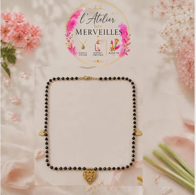 Collier angélique acier fait main