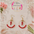 Boucles d'oreilles Paloma acier fait main