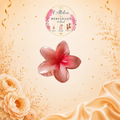 Pince à cheveux en fleurs rose élégance et douceur