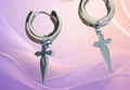 Boucles d'oreilles olivier en acier inoxydable