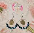 Boucles d'oreilles Agathe acier fait main