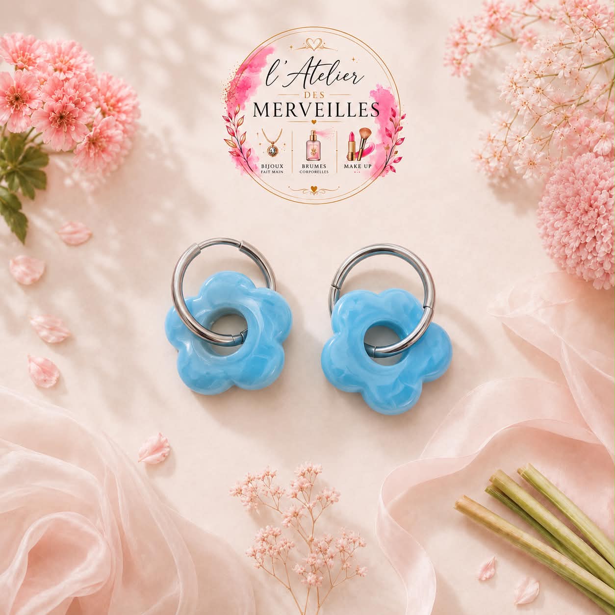 Boucles d'oreilles mollie acier inoxydable