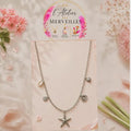 Collier Camélia acier fait main