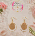 Boucles d'oreilles Lola acier fait main