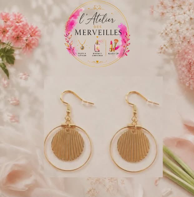 Boucles d'oreilles Lola acier fait main