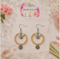 Boucles d'oreilles Bella acier fait main