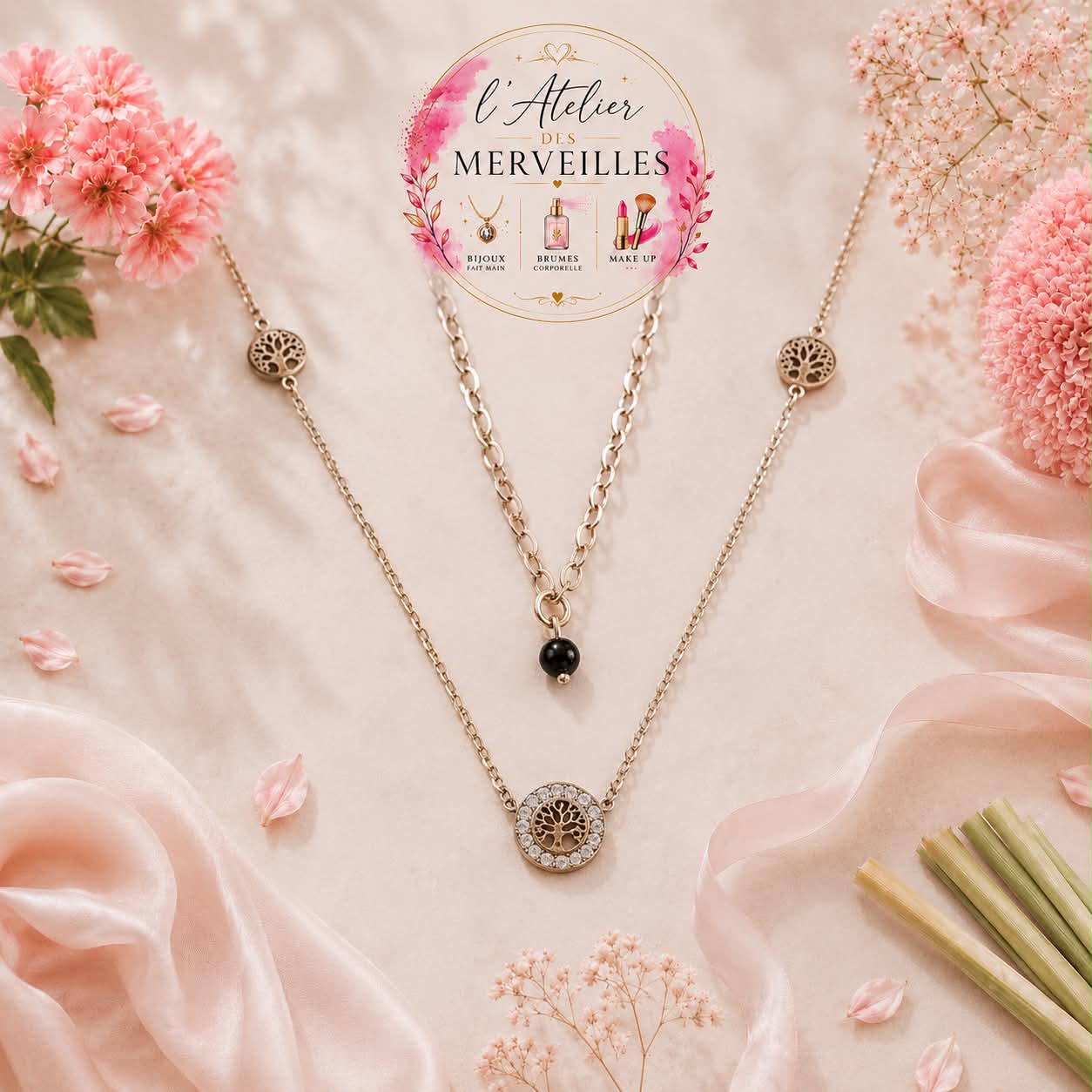 Collier vie acier inoxydable
