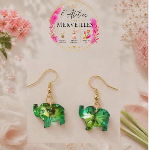 Boucles d'oreilles Ninon acier fait main