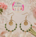 Boucles d'oreilles Caroline acier fait main