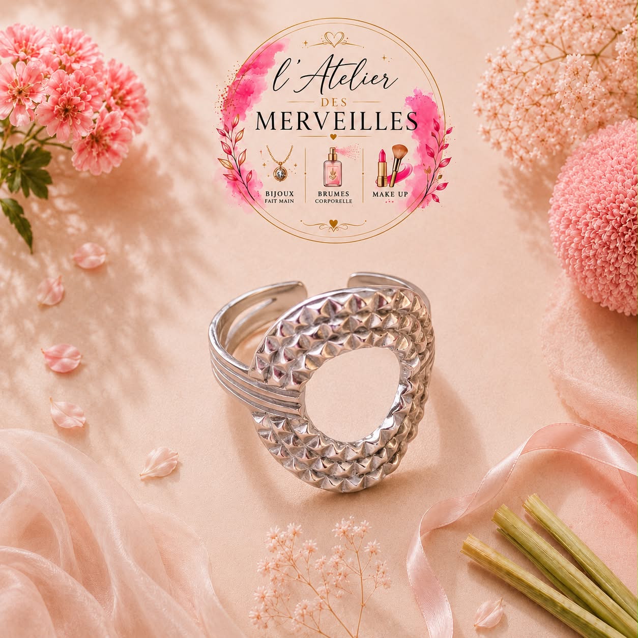 Bague Jeanne acier inoxydable