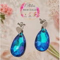Boucles d'oreilles Delphine acier fait main