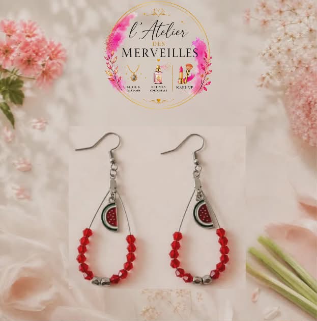 Boucles d'oreilles Patricia acier fait main