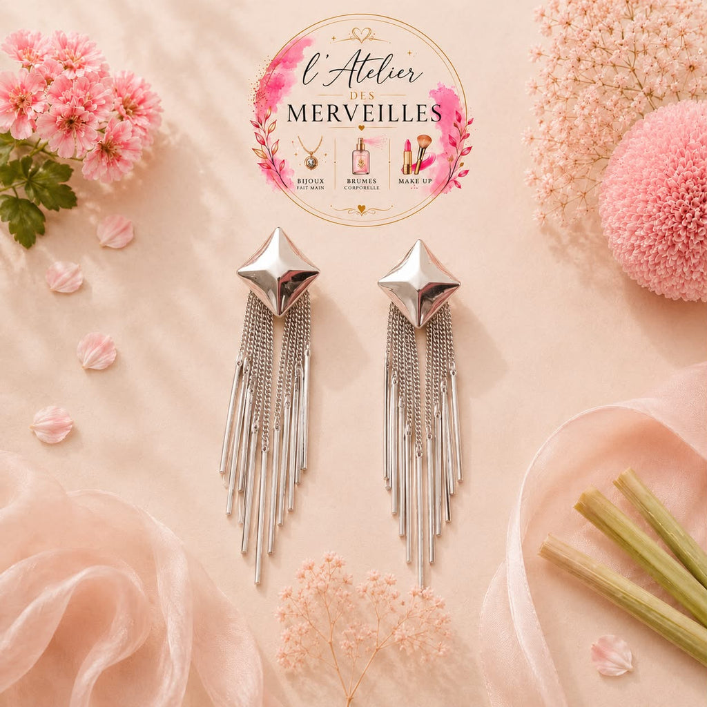 Boucles d'oreilles pénélope acier inoxydable