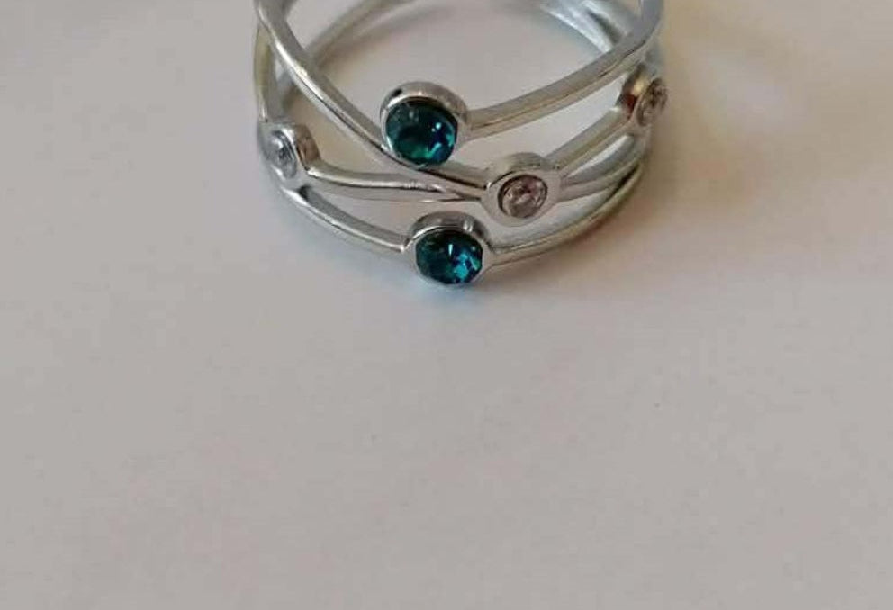 Bague Barbara acier inoxydable