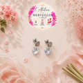 Boucles d'oreilles samia acier fait main
