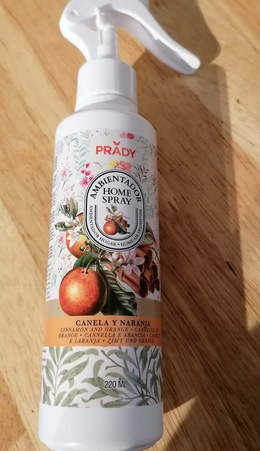 Spray d'ambiance cannelle et orange