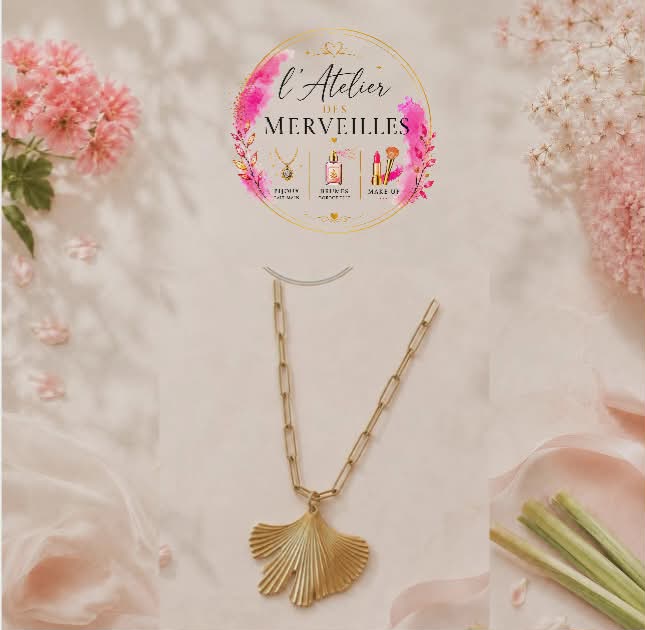 Collier clea acier fait main