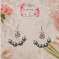 Boucles d'oreilles Cora acier fait main