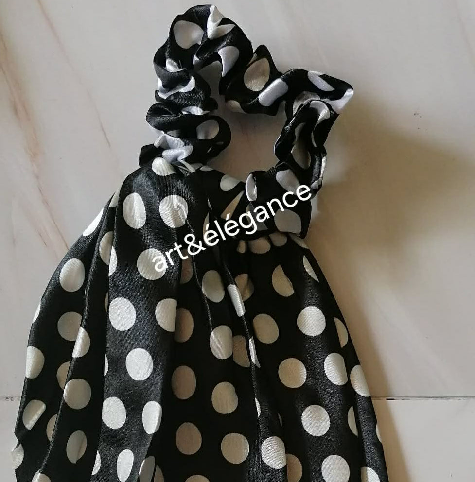 Chouchou foulards accessoire cheveux doux et élégant, toutes longueurs