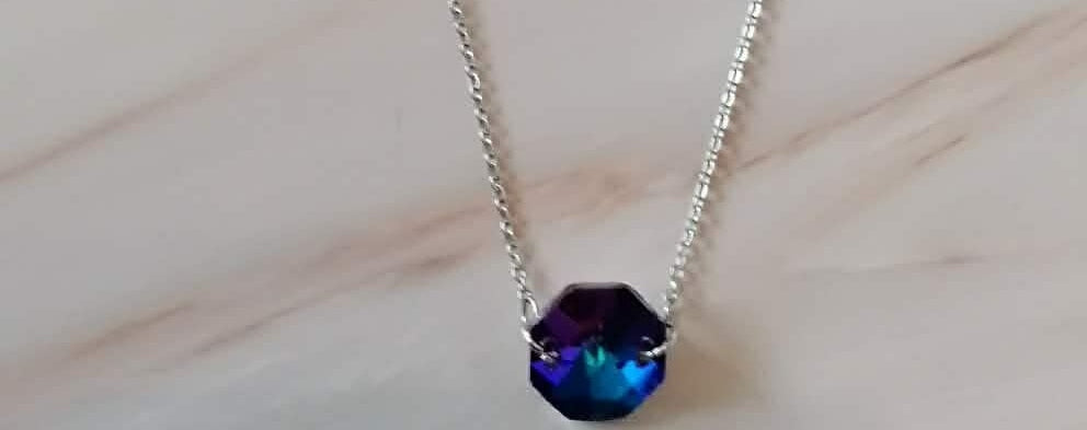 Collier Patricia acier fait main