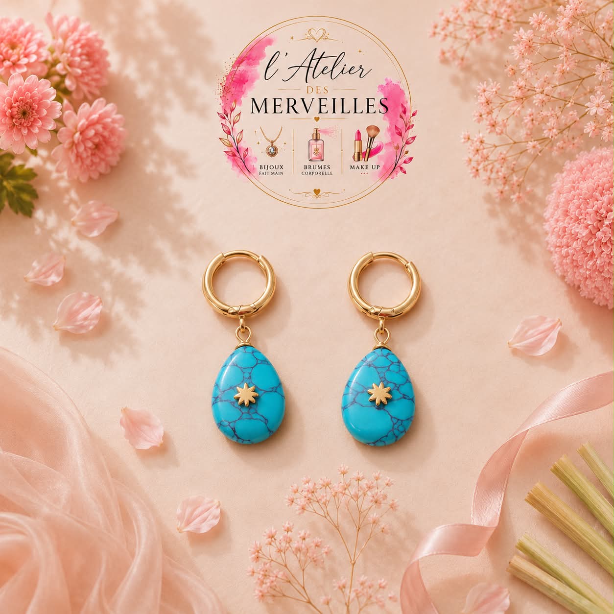 Boucles d'oreilles Émilie acier inoxydable