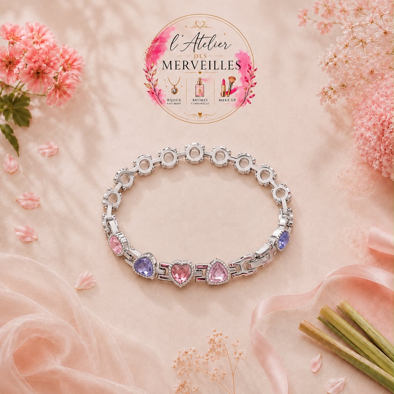 Bracelet candy acier inoxydable