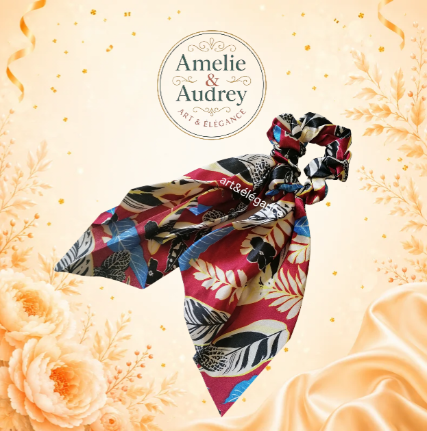 Chouchou foulards accessoire cheveux doux et élégant, toutes longueurs