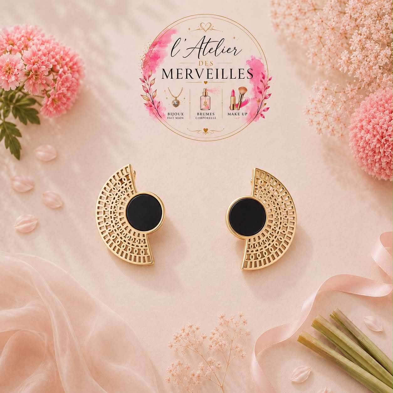 Boucles d'oreilles Lisa acier inoxydable