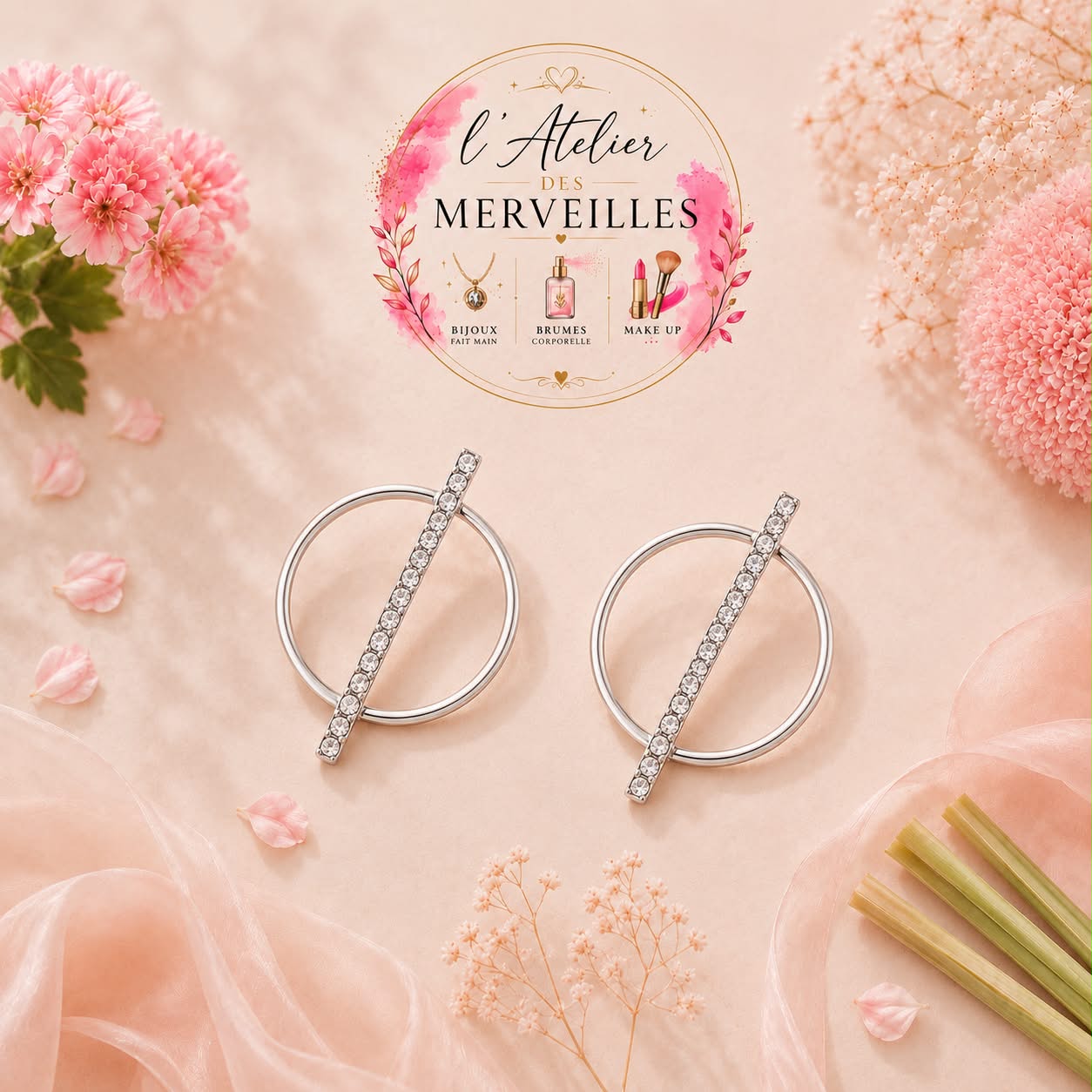 Boucles d'oreilles Jane acier inoxydable