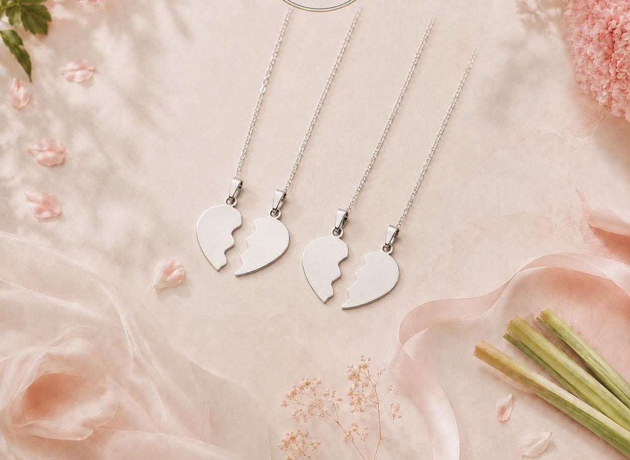 Collier cœur personnalisable acier inoxydable