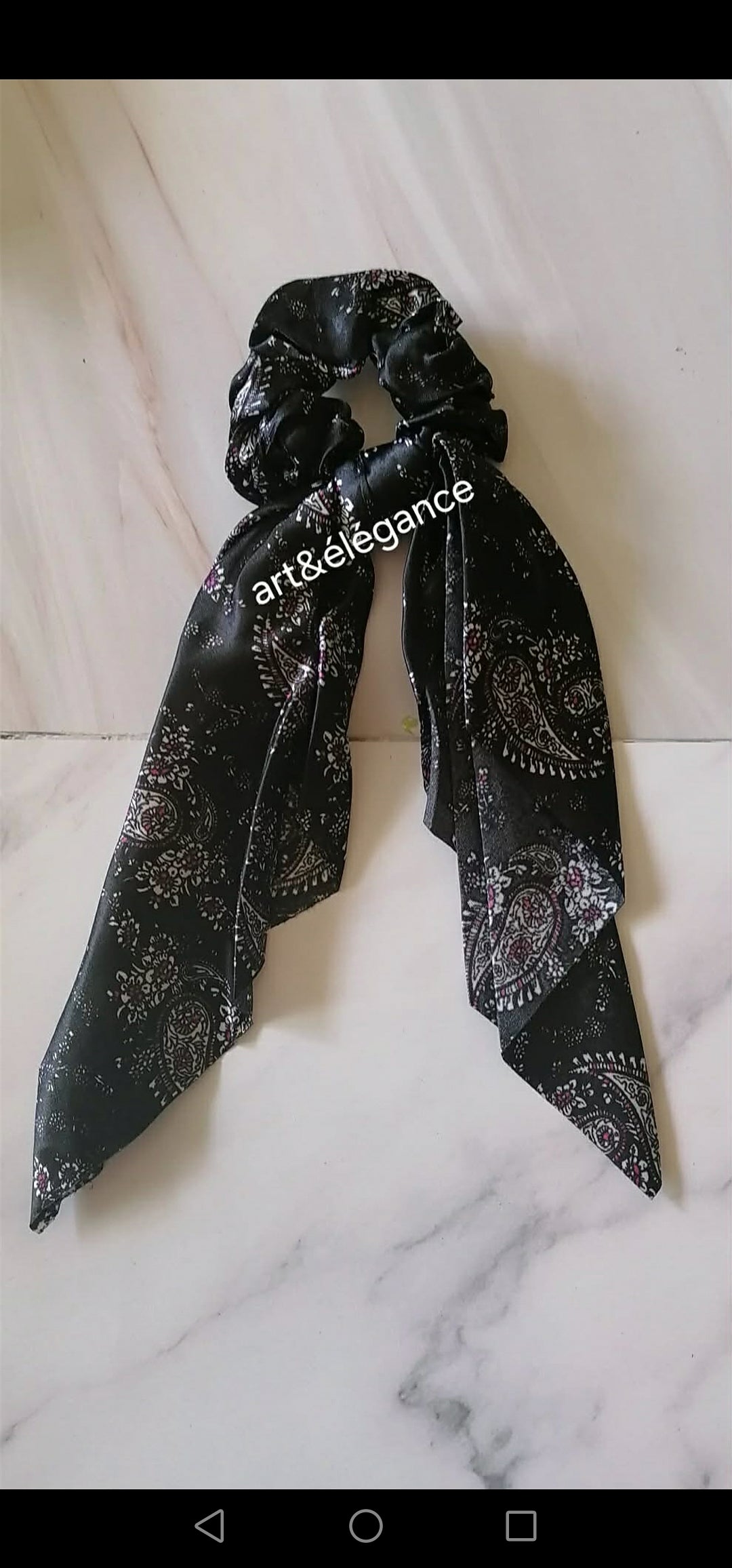 Chouchou foulards accessoire cheveux doux et élégant, toutes longueurs