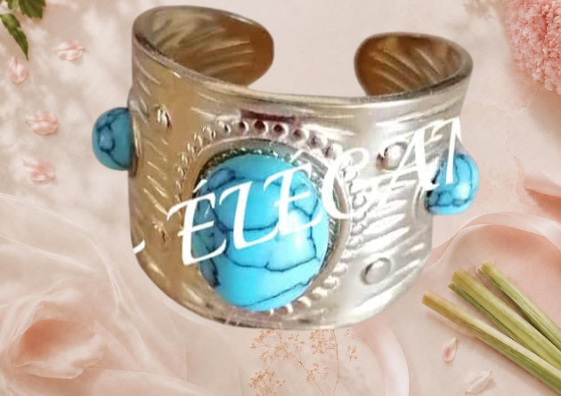 Bague blanche acier inoxydable