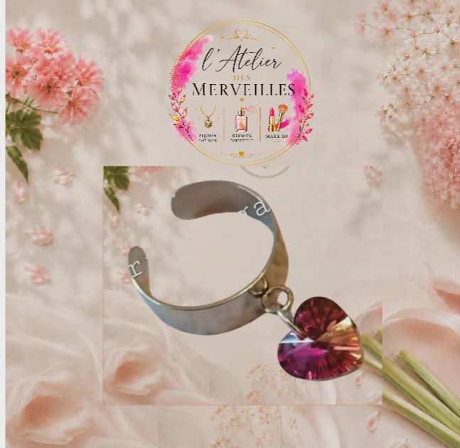 Bague Sophia acier fait main