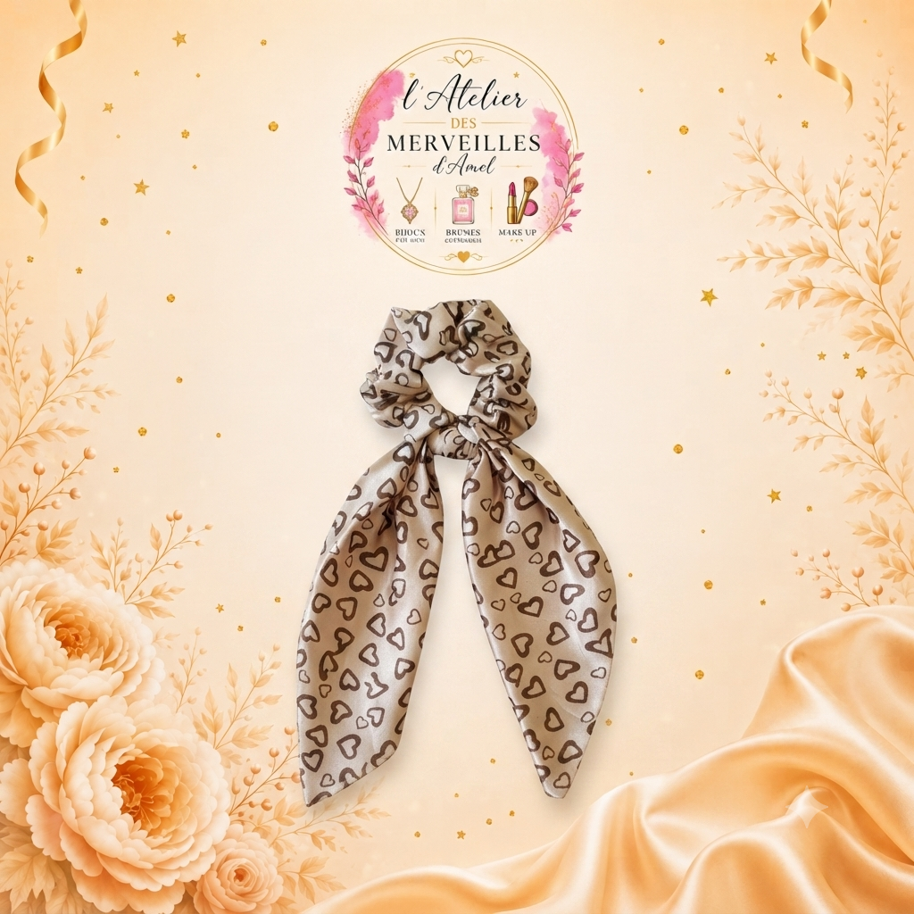 Chouchou foulards accessoire cheveux doux et élégant, toutes longueurs