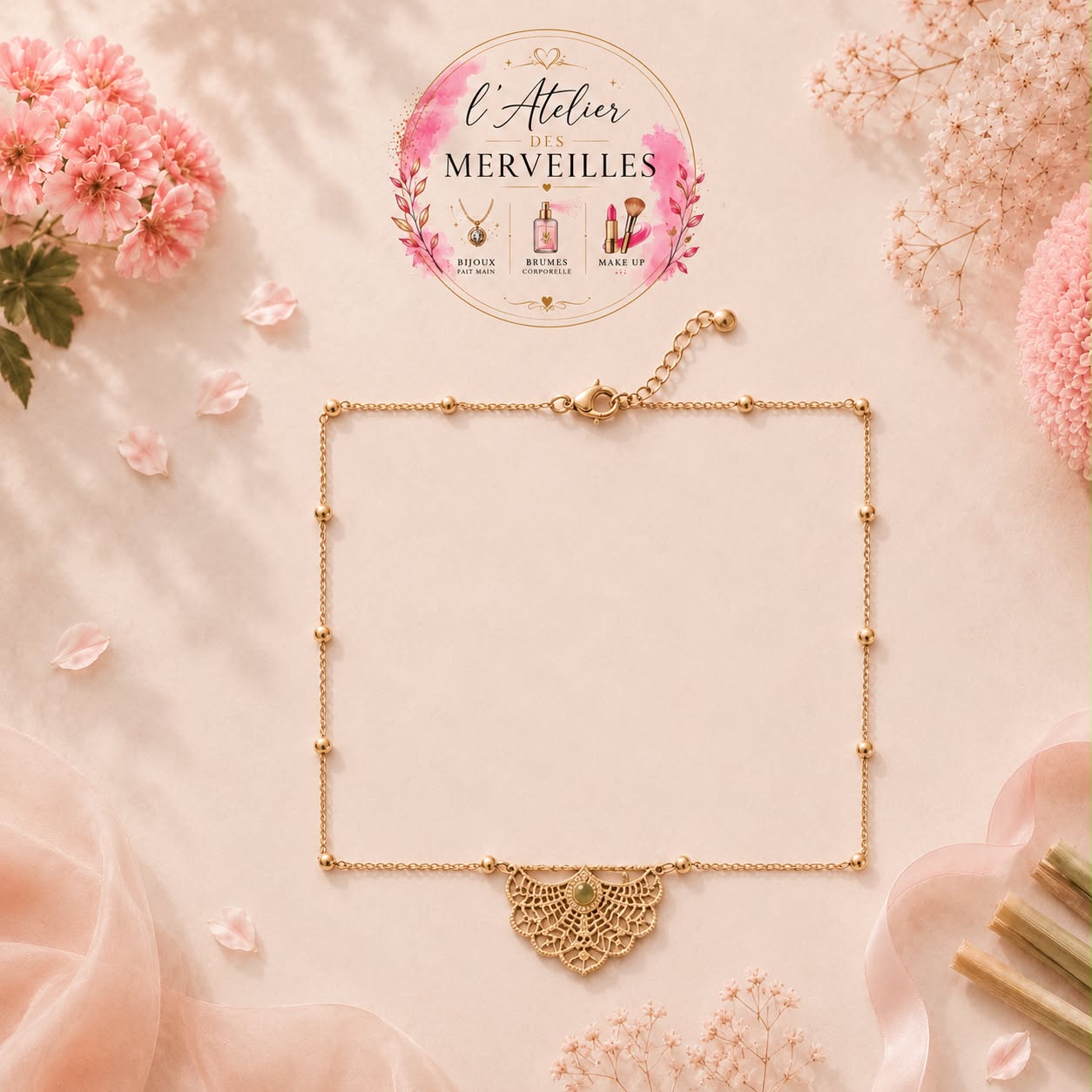 Collier Alice acier inoxydable