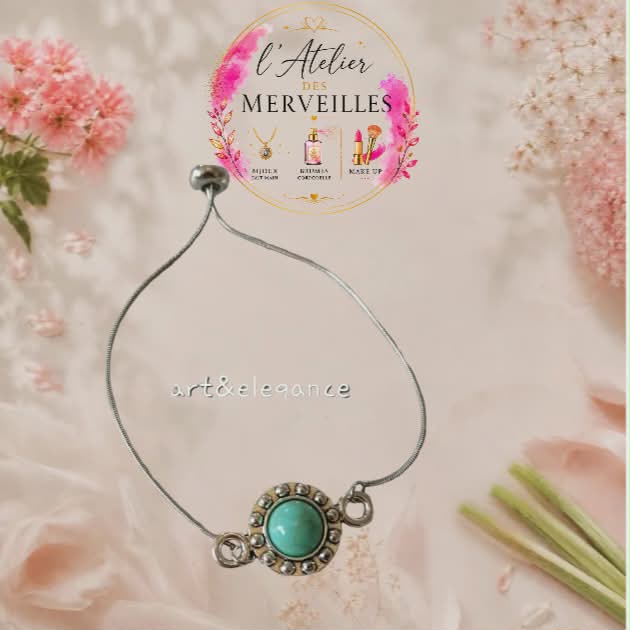 Bracelet Rosalie acier fait main