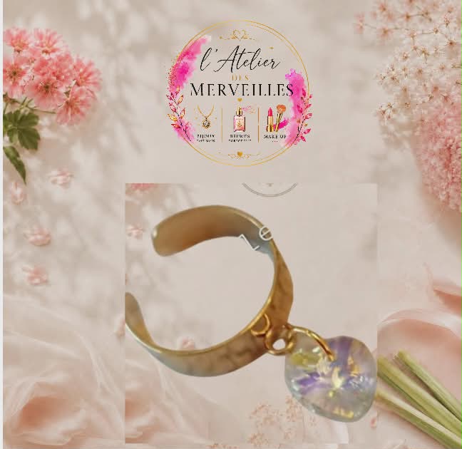 Bague Sophie acier fait main