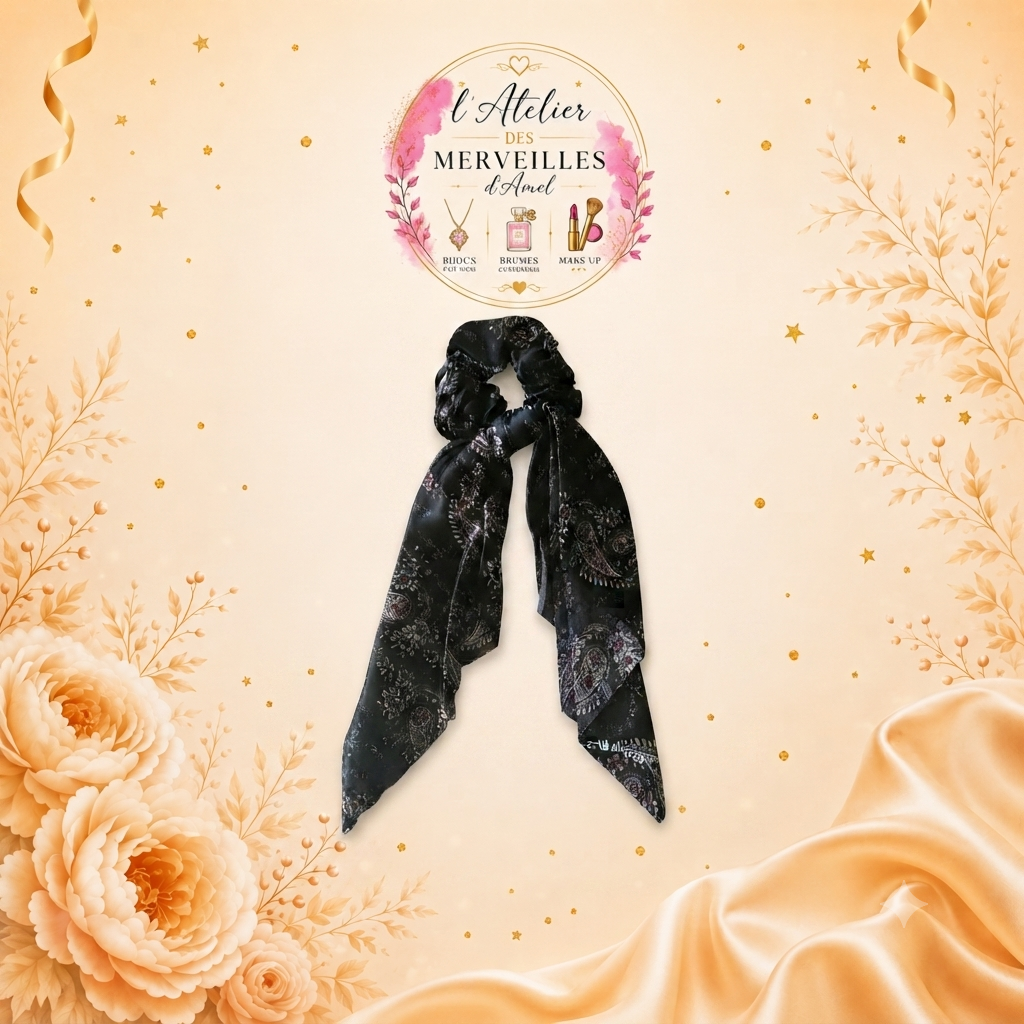 Chouchou foulards accessoire cheveux doux et élégant, toutes longueurs