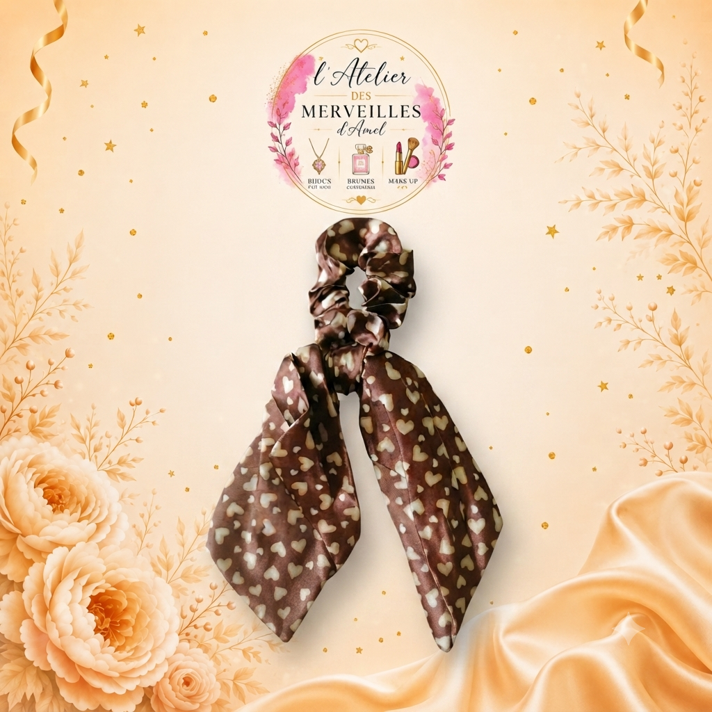 Chouchou foulards accessoire cheveux doux et élégant, toutes longueurs