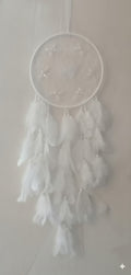 Attrape rêves blanc papillon