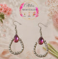 Boucles d'oreilles Pamela acier fait main