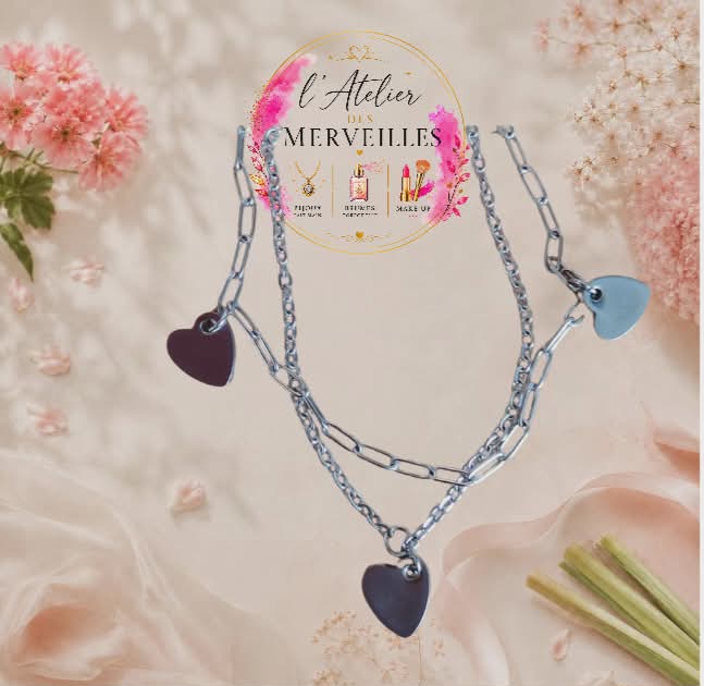Bracelet amour acier fait main
