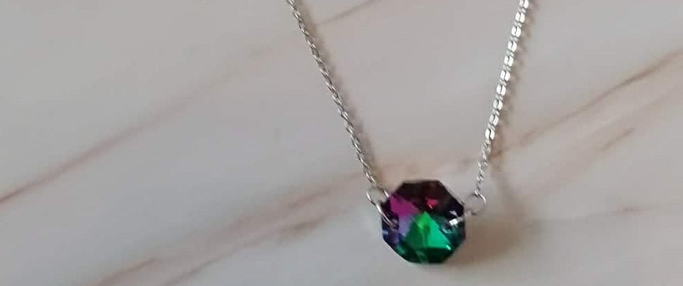 Collier Patricia acier fait main