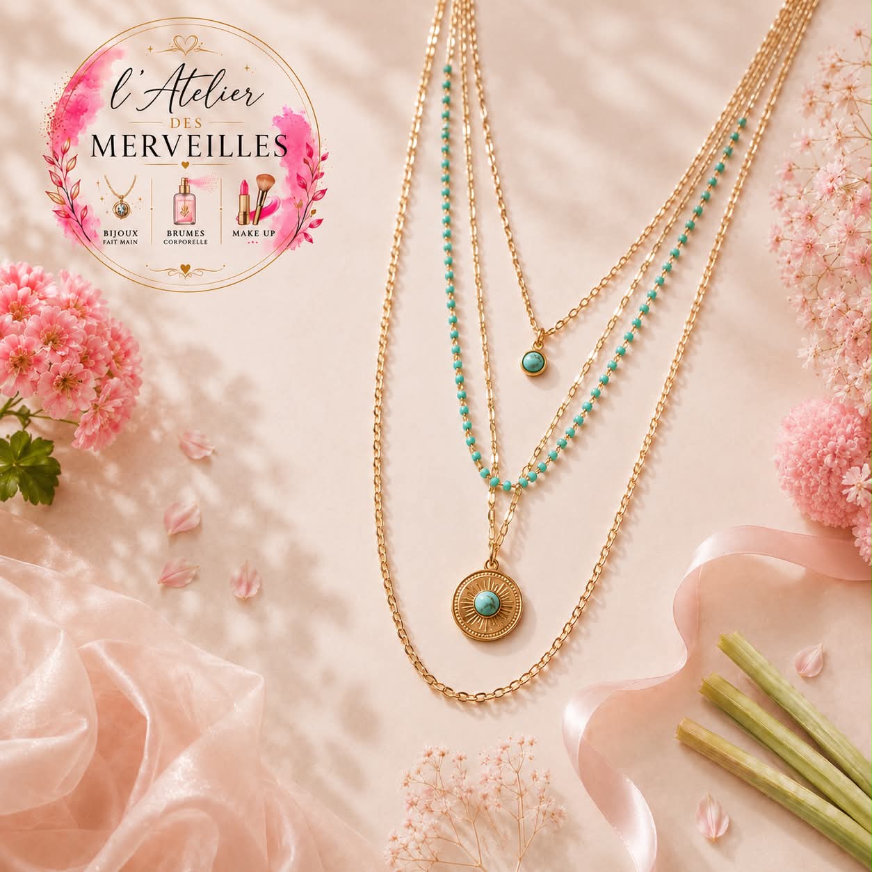 Collier margaux acier inoxydable