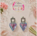 Boucles d'oreilles Angela acier fait main