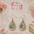 Boucles d'oreilles Zoé acier fait main