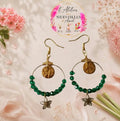 Boucles d'oreilles florette acier fait main