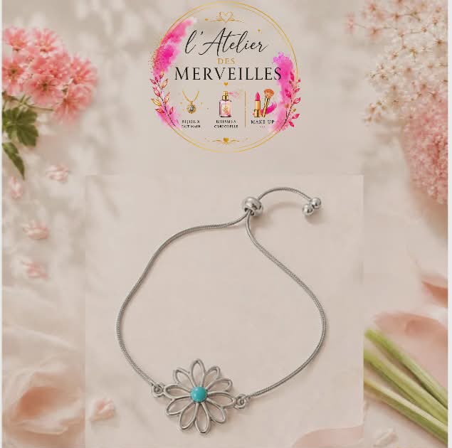 Bracelet Rosalie acier fait main