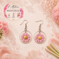 Boucles d'oreilles Margaret acier fait main