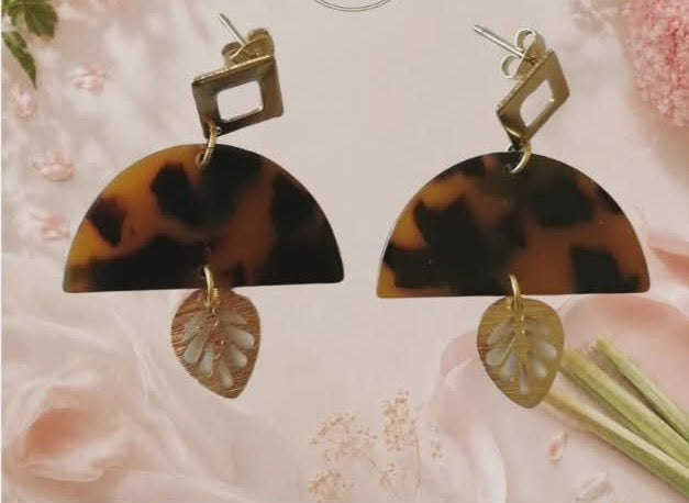 Ania boucles d'oreilles en acier inoxydable fait main
